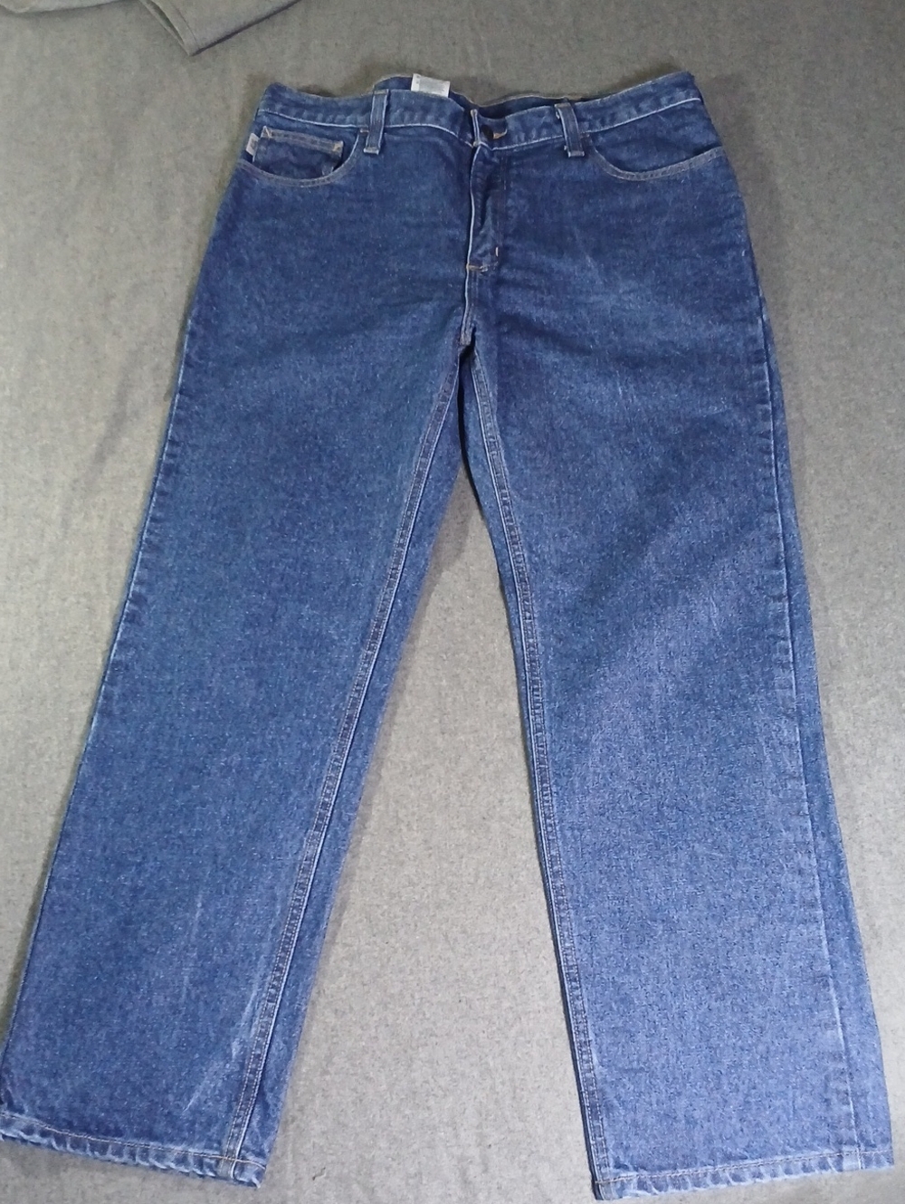 Carhartt Straight-Leg Men's Jeans in Dark Blue Denim 38x32